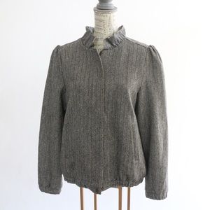 Urban Outfitters wool blend ruffle Coat Jacket
